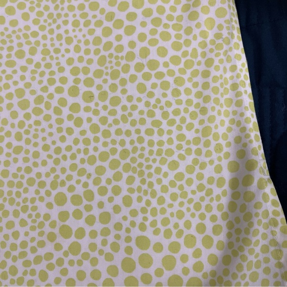 Chico’s Women’s Size 1 (M) Lime Green Spotted Button Up Shirt Long Sleeve Spring - Picture 6 of 7